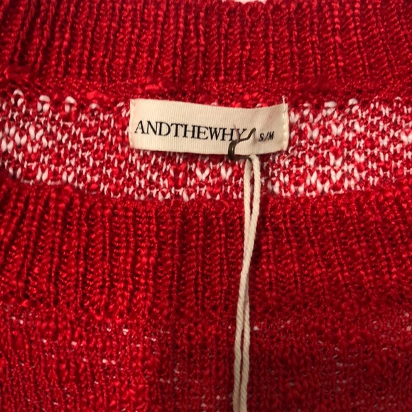 ❤️VALENTINES DAY NEW RED ALL OVER HEART DISTRESSED SWEATER - Picture 6 of 15